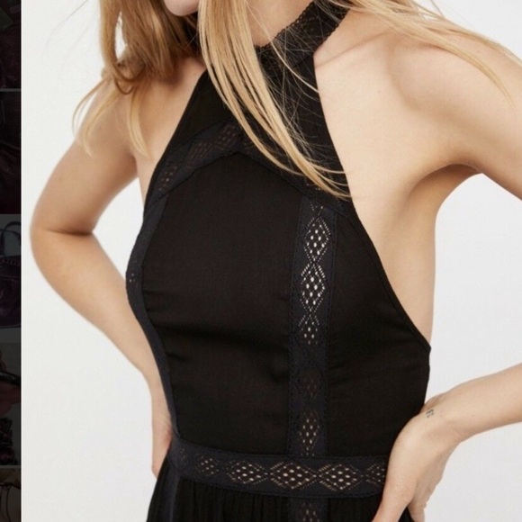 FREE PEOPLE FALLING FOR YOU HALTER CROCHET - Picture 2 of 11